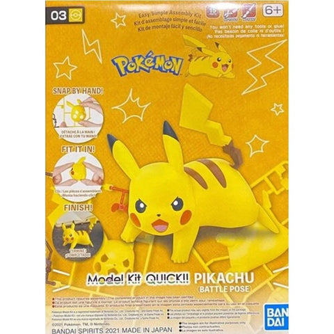 Pokemon Model Kit Quick : Pikachu (Battle Pose) Pokemon Model Kit Quick : Pikachu (Battle Pose)