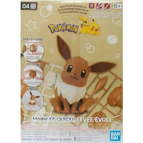 Bandai Pokemon Model Kit Quick : Eevee / Evoli Bandai Pokemon Model Kit Quick : Eevee / Evoli