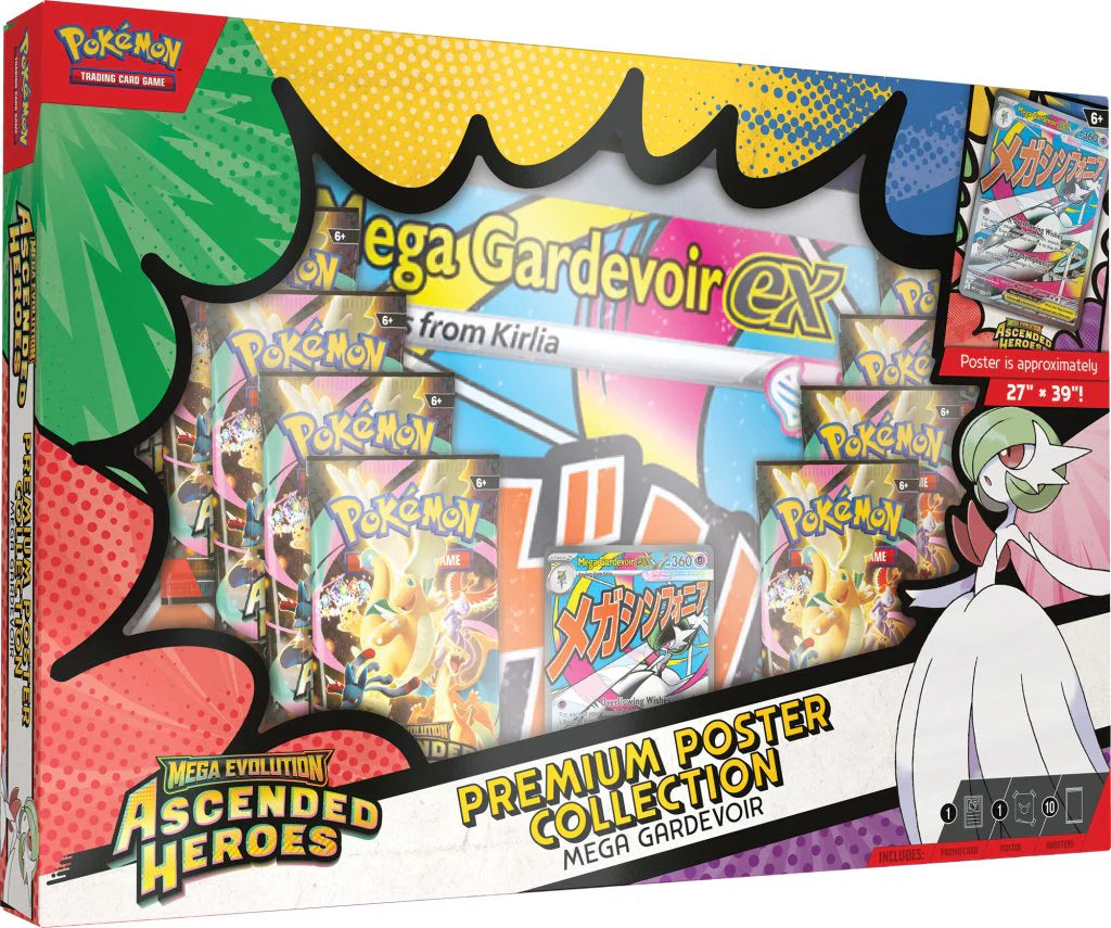 Pokemon TCG : Ascended Heroes Premium Poster Collection ( Mega Gardevoir )