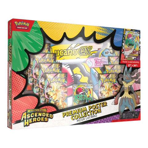 Pokemon TCG : Mega Evolution Ascended Heroes Premium Poster Collection : Mega Lucario