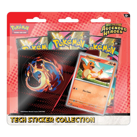 Pokemon TCG : Mega Evolution 2.5 Ascended Heroes Tech Sticker Blister- Charmander