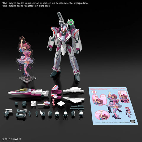 Bandai HG 1/100 : Macross Delta VF-31C Siegfried ( Mirage Farina Jenius Use ) Deluxe Set