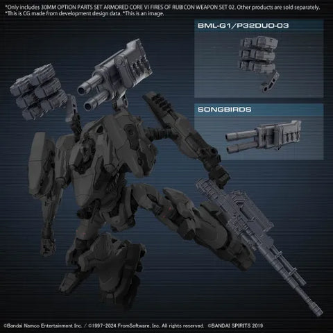 Bandai 30MM : Option Parts Set Armored Core VI Fires Of Rubicon Weapon Set 02