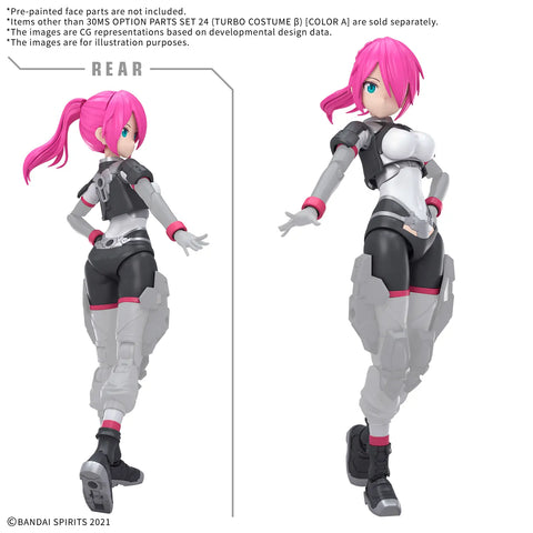 Bandai 30MS : Option Parts Set 24 ( OP-24 ) Turbo Costume B [ Color A ]