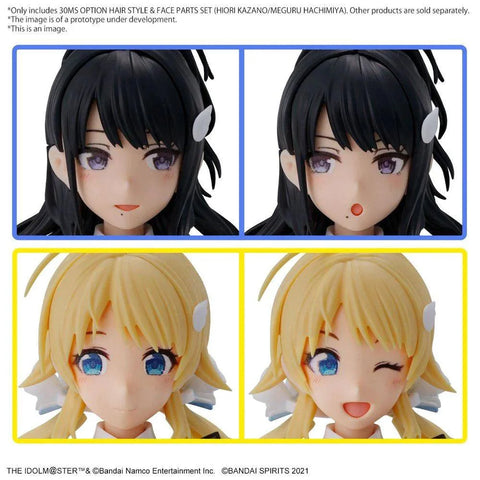 Bandai 30MS : Option Hair Style & Face Parts Set ( Hiori  Kazano / Meguru Hachimiya )