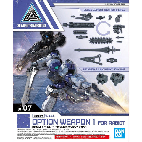 Bandai 30MM 1/144 Option Weapon 1 ( For Rabiot )