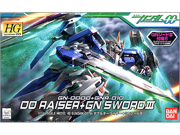 Bandai HG 1/144 : GN-OOOO+GNR-010  OO Raiser + GN Sword III