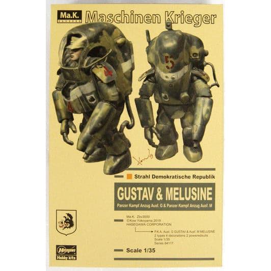 Hasegawa 1/35 : Ma.k P.K.A Aust. G Gustav & Aust. M Melusine ( 2 Kits In 1 Box )