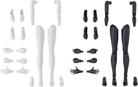 Bandai 30MS : OB-12 Option Body Parts ( Arm Parts & Leg Parts ) [ White / Black ]