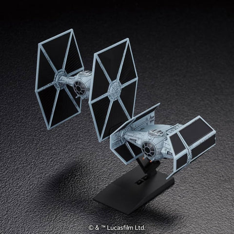 Bandai StarWars Vehicle Model 007 Tie Advanced x1 & Fighter Set