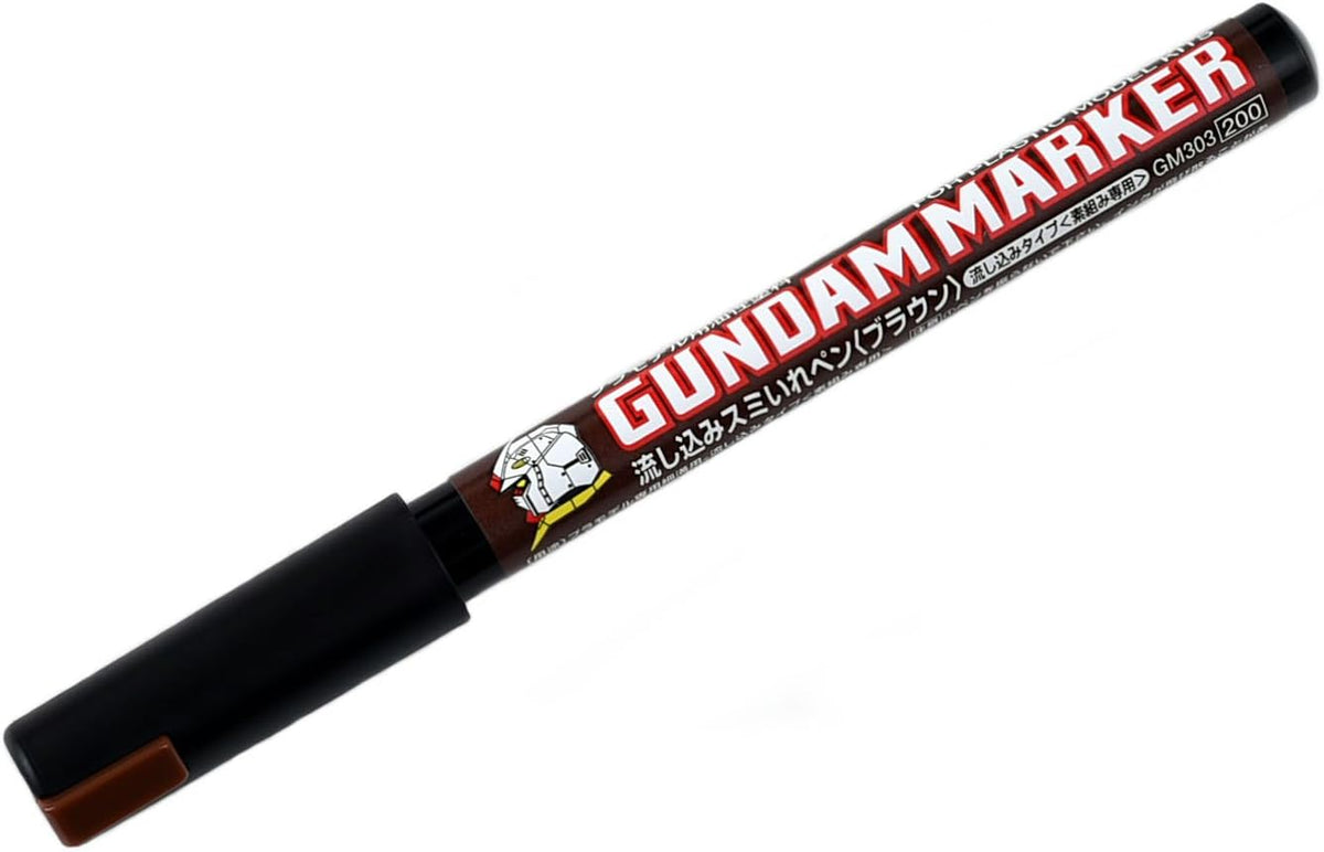 GSI CREOS : GM-303P Gundam Marker BROWN Pour Type For Panel Lines