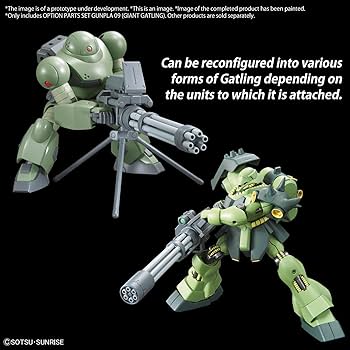 HG 1/144 Option Parts Set Gunpla 09 (Giant Gatling)