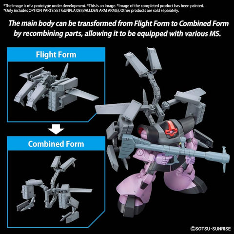 HG 1/144 Option Parts Set Gunpla 08 (Ballden Arm Arms)