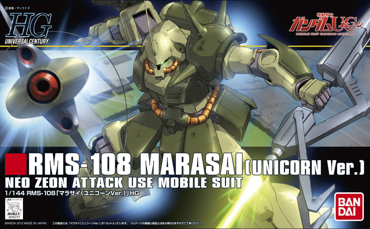 HG 1/144 RMS-108 Marasai (Unicorn Ver.) Neo Zeon Attack Mobile Suit