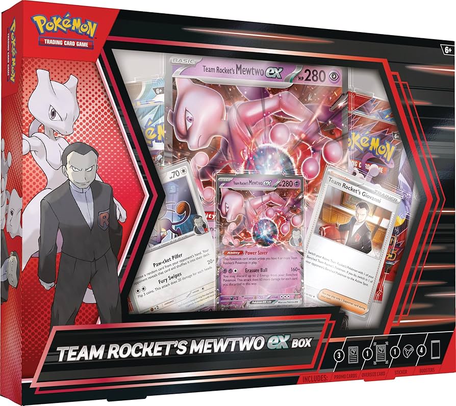 Pokemon TCG : Team Rocket's Mewtwo EX Box