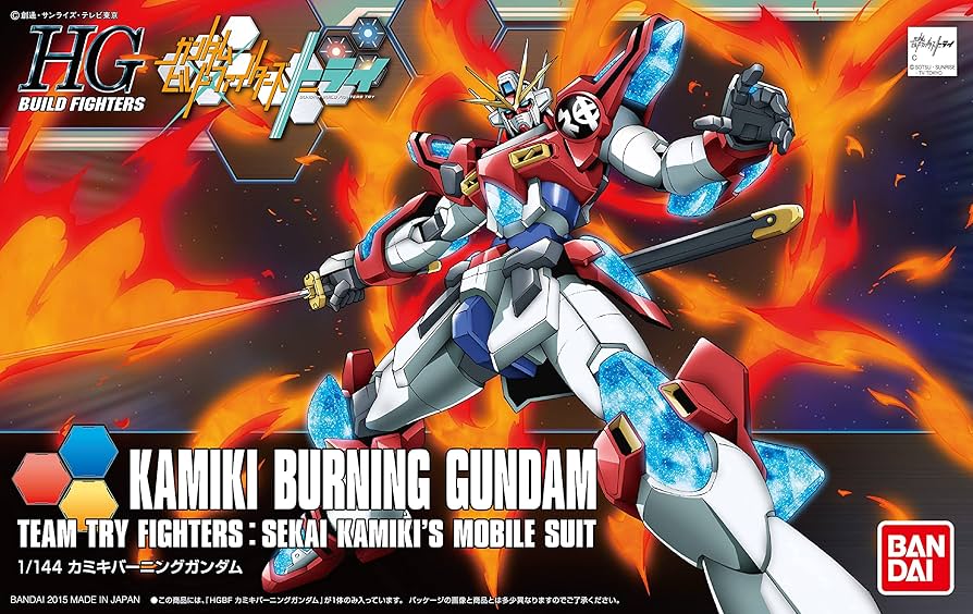 HG 1/144 Kamiki Burning Gundam (Team Try Fighters : Sekai Kamiki's Mobile Suit)