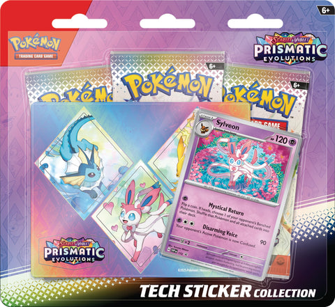 Pokemon TCG : Scarlet & Violet Prismatic Evolution Tech Sticker Collection ( Sylveon )