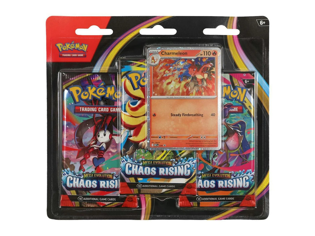Pokemon TCG : Mega Evolutions 4 Chaos Rising 3 Pack Blister