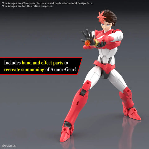 Bandai 30MF : Yoroi-Shinden Samurai Troopers ( Ronin Warriors ) Gai Of The Heat
