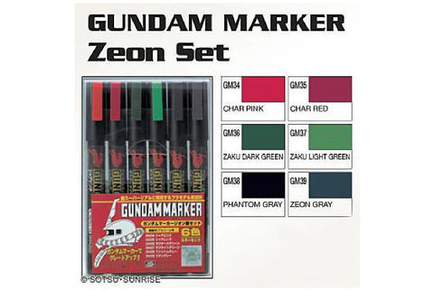 GSI CREOS : GMS-108 Zeon Marker Set (Set Of 6)