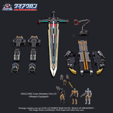 Takara Tomy : Diaclone DA-122 Robot Base GX/FD [ Build Up Armament ]