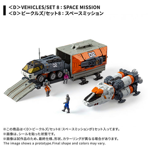 Takara Tomy Diaclone World 1/60 : Diaclone Vehicle / Set 8 [ Space Mission ]