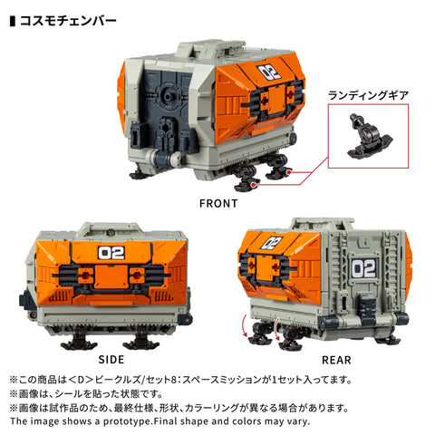 Takara Tomy Diaclone World 1/60 : Diaclone Vehicle / Set 8 [ Space Mission ]