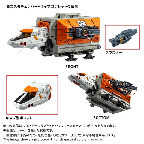 Takara Tomy Diaclone World 1/60 : Diaclone Vehicle / Set 8 [ Space Mission ]