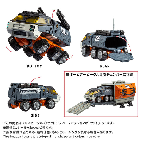 Takara Tomy Diaclone World 1/60 : Diaclone Vehicle / Set 8 [ Space Mission ]
