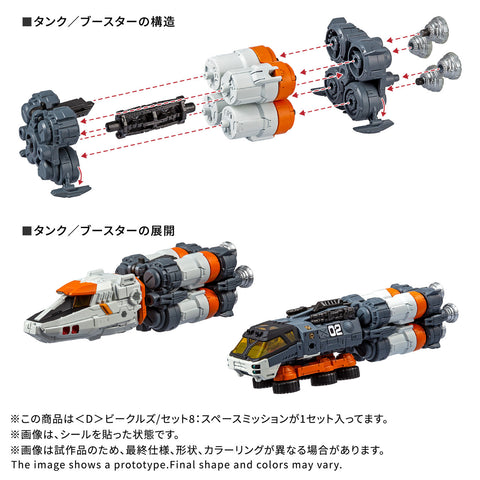 Takara Tomy Diaclone World 1/60 : Diaclone Vehicle / Set 8 [ Space Mission ]