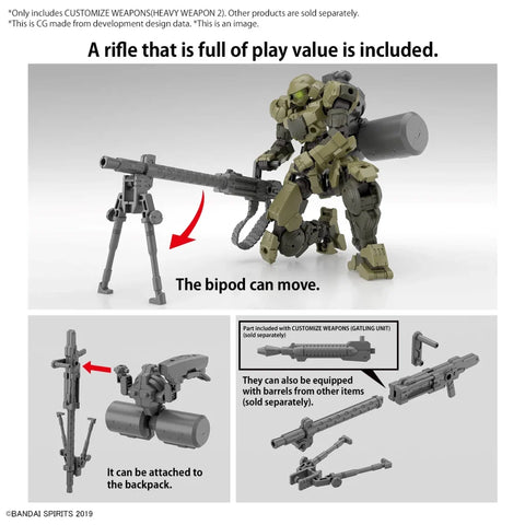 Bandai 30MM 1/144 : Customize Weapons (Heavy Weapon 2)