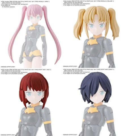 Bandai 30MS : Option Hairstyle Parts Vol.1 ( All 4 Types )