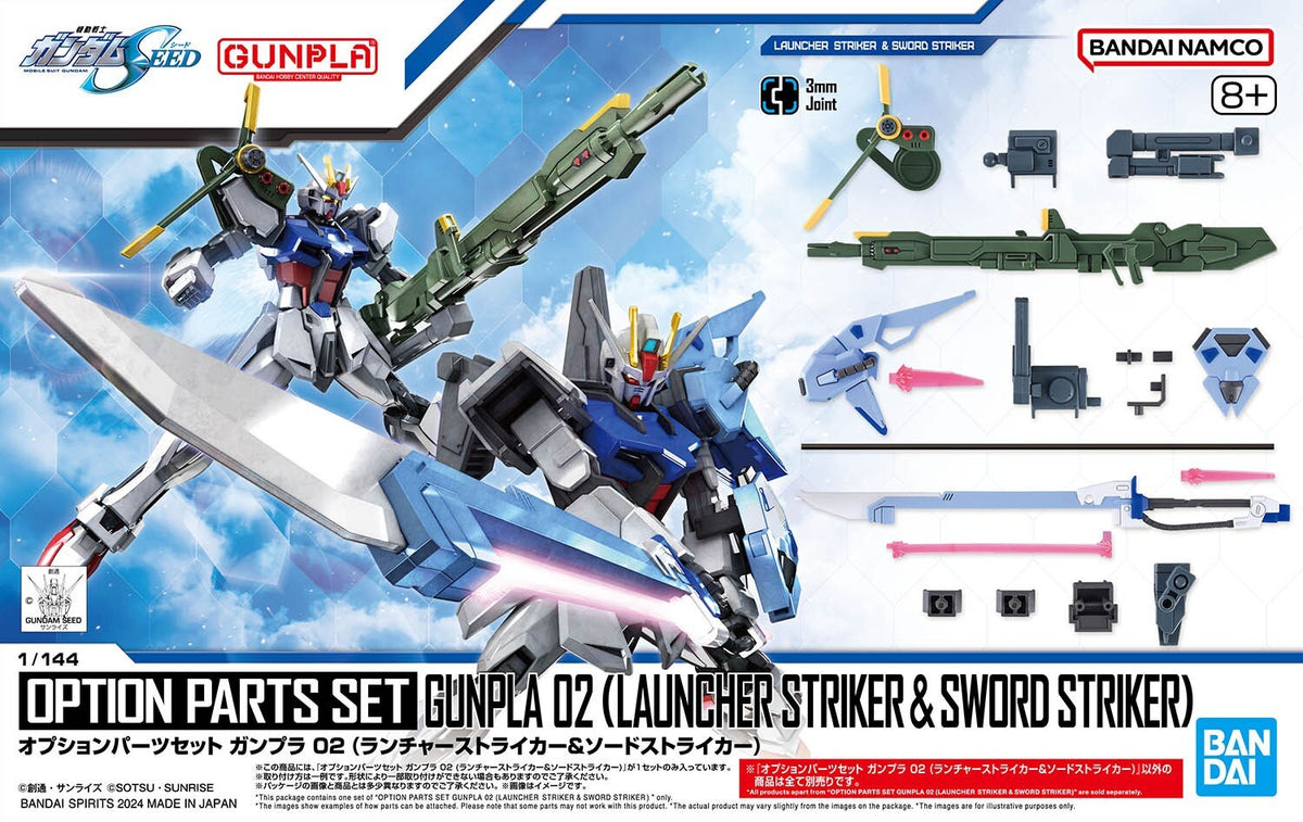 HG 1/144 Option Parts Set Gunpla 02 (Launcher Striker & Sword Striker)