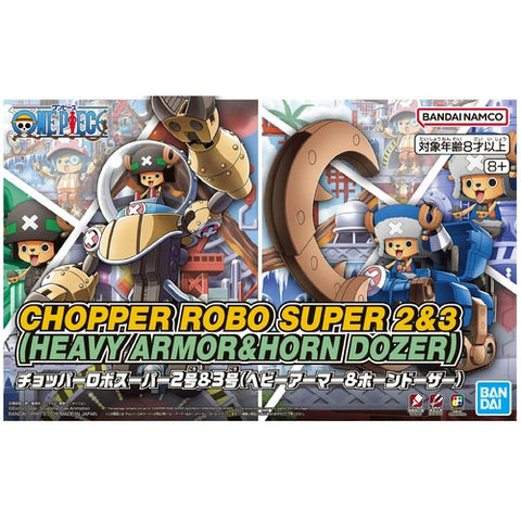 Bandai One Piece : Chopper Robo Super 2&3 ( Heavy Armor & Horn Dozer )