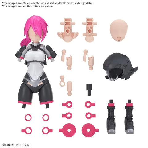 Bandai 30MS : Option Parts Set 24 ( OP-24 ) Turbo Costume B [ Color A ]