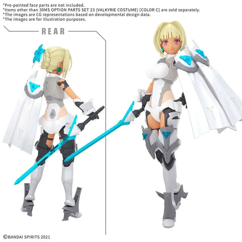Bandai 30MS : Option Parts Set 23 ( Valkyrie Costume ) [ Color C ]