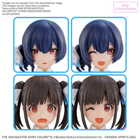 Bandai 30MS : Option Hair Style & Face Parts Set ( Chiyoko Sonoda/Rinze Morino )