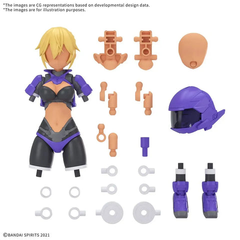 Bandai 30MS : OP-25 Option Parts Set 25 ( Turbo Costume y ) [ Color C ]
