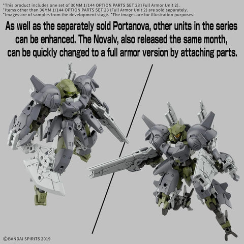 Bandai 30MM 1/144 : Option Parts Set 23 [ Full Armor Unit 2 ]