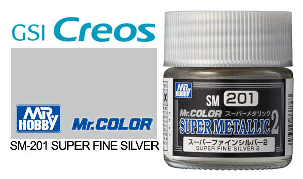 MR. COLOR Super Metallic 2 Super Fine Silver 2 SM-201 – Little Robot
