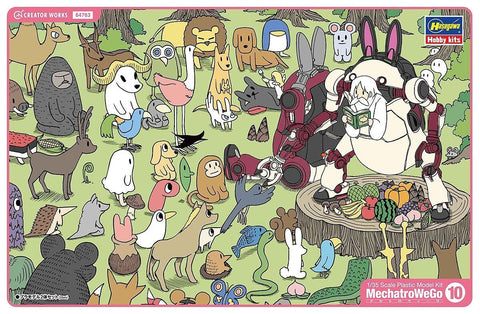 Hasegawa 1/35 ChuBu MechatroWeGo No.10 Animal Retro & Azuki ( 2 in 1 Box )