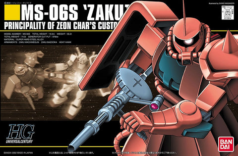 Bandai HG 1/144 MS-06S Zaku II Char's