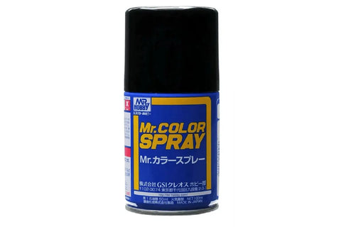 Mr Color Spray FLAT BLACK S33