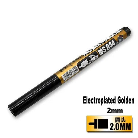 MS044 Model Marker 2.0MM Electroplated Golden Painting Pen Marker.