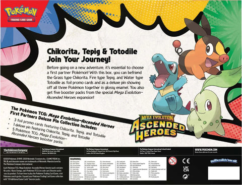 Pokemon TCG : Ascended Heroes First Partners Deluxe Pin Collection