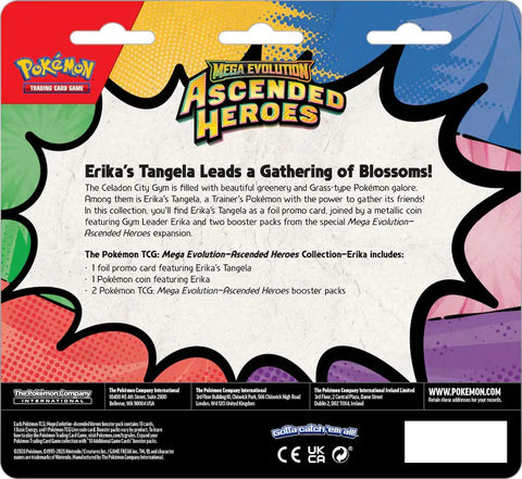 Pokemon TCG : Mega Evolution 2.5 Ascended Heroes 2PK Blister ( Erika's Tangela )