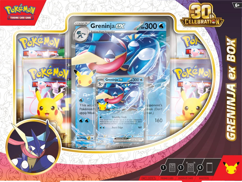 Pokemon TCG : 30th Celebration Greninja ex Box
