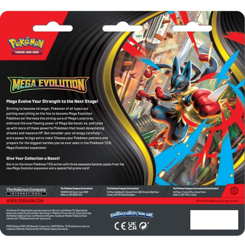 TCG Mega Evolution - 3 Booster Blister