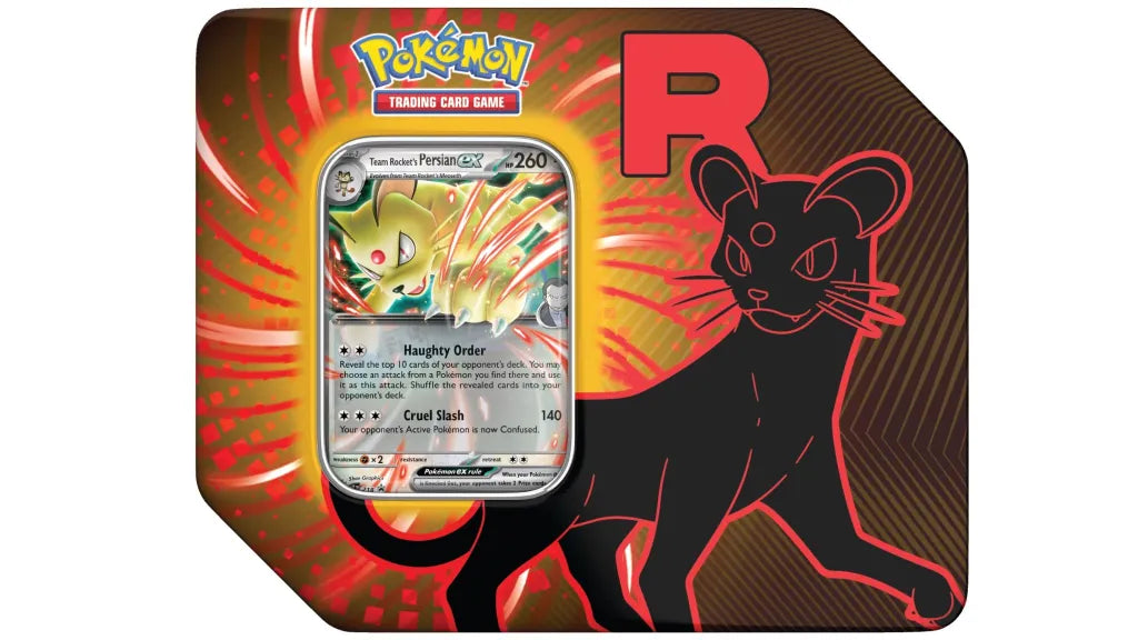 Pokemon TCG : Destined Rivals Team Rocket Tin ( Persian ex )