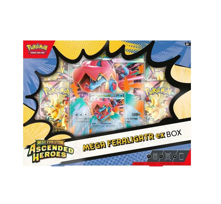 Pokemon TCG : Mega Evolution Ascended Heroes - Mega Feraligatr ex Box